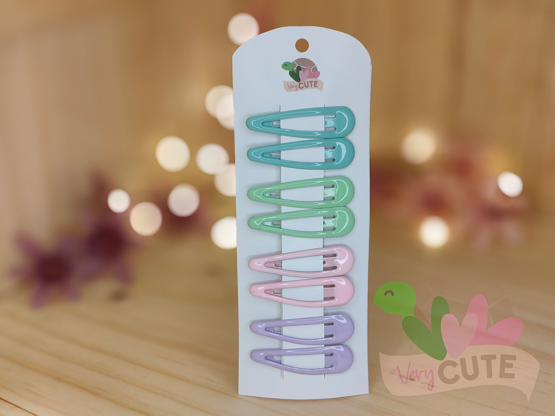 Set 4 pares pinza Pelo - Colores 2