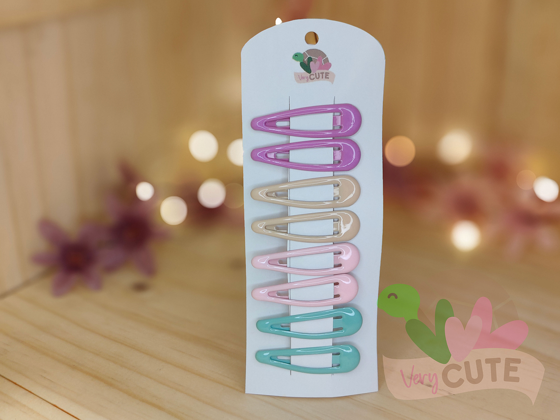 Set 4 pares pinza Pelo - Colores 3