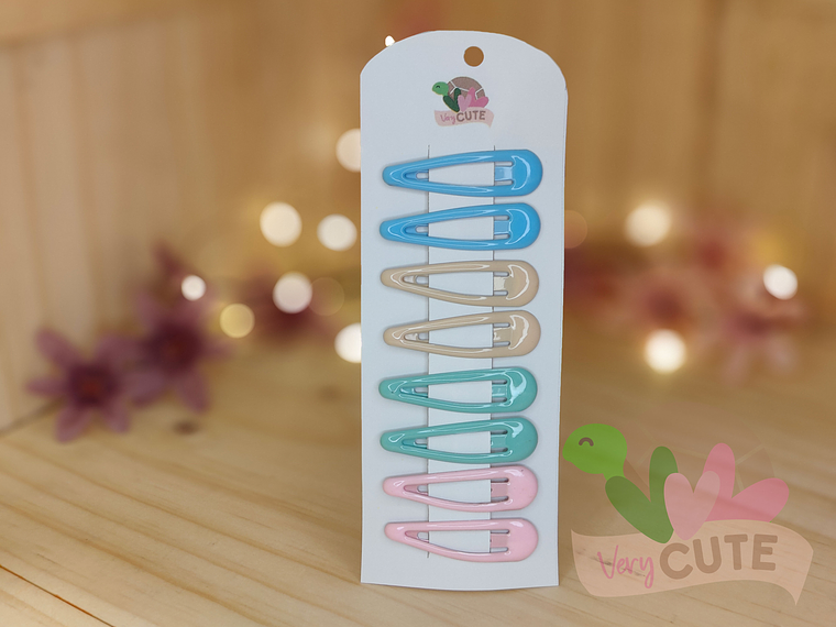 Set 4 pares pinza Pelo - Colores 5