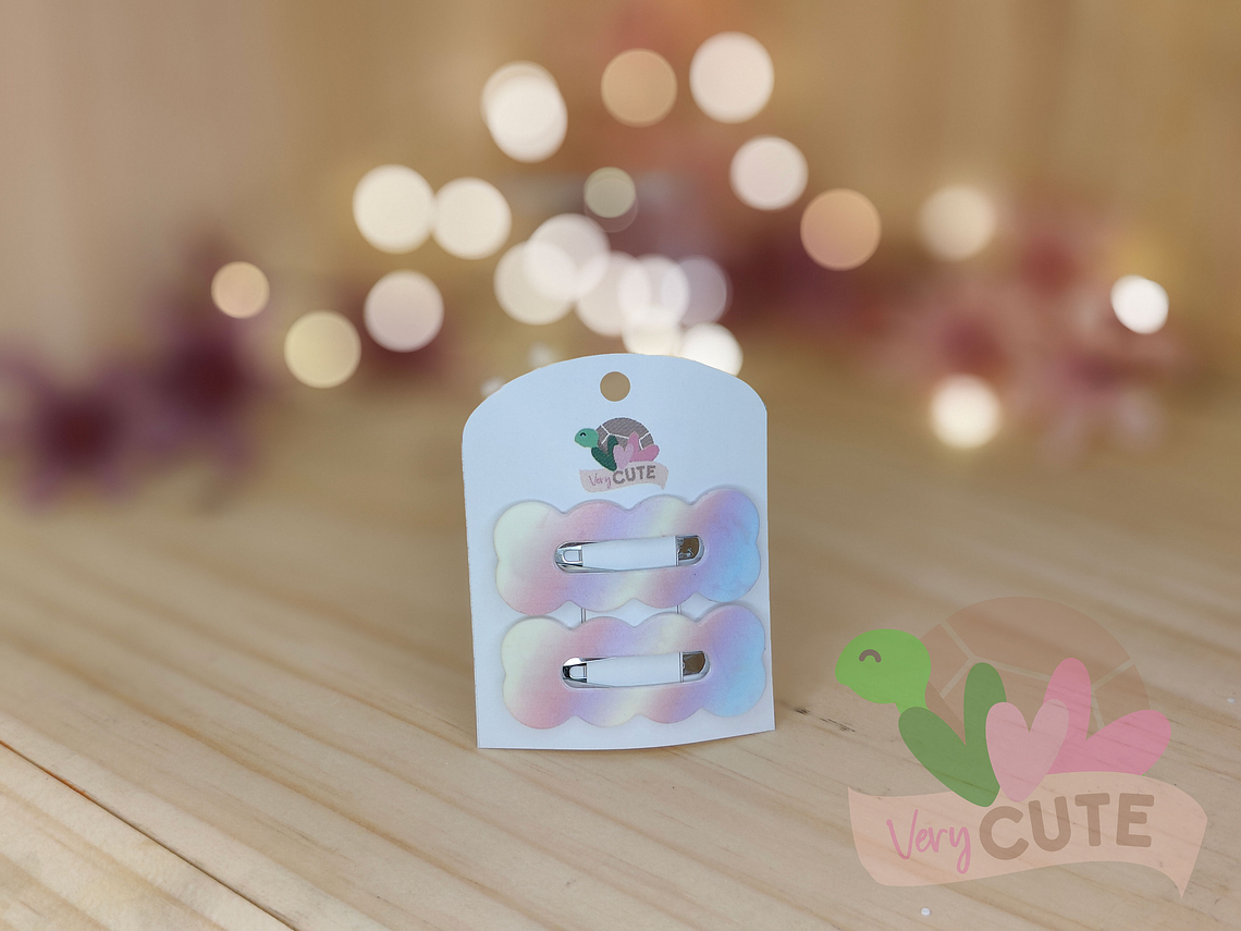 Pinza Pelo Diseño Degrade - Colores 1