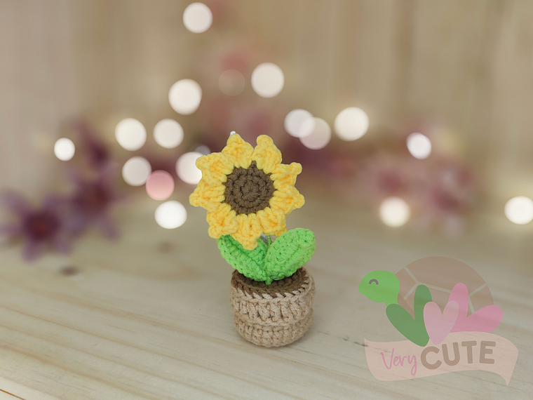 Arreglo Flores Crochet - Pequeño 2