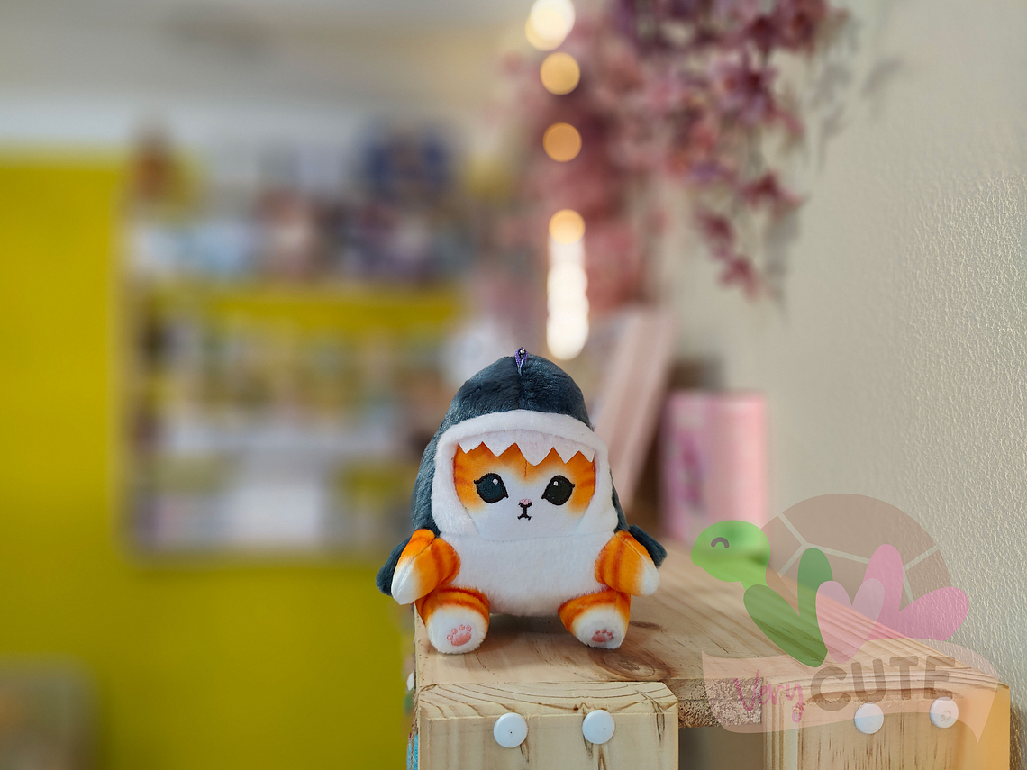 Peluche Gato Mofusand Disfraz Tiburón 1