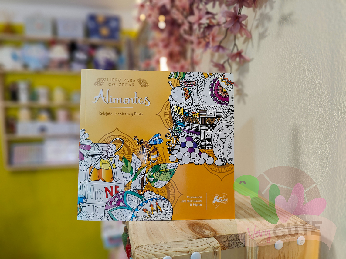 Libro Colorear Alimentos Mandala 1
