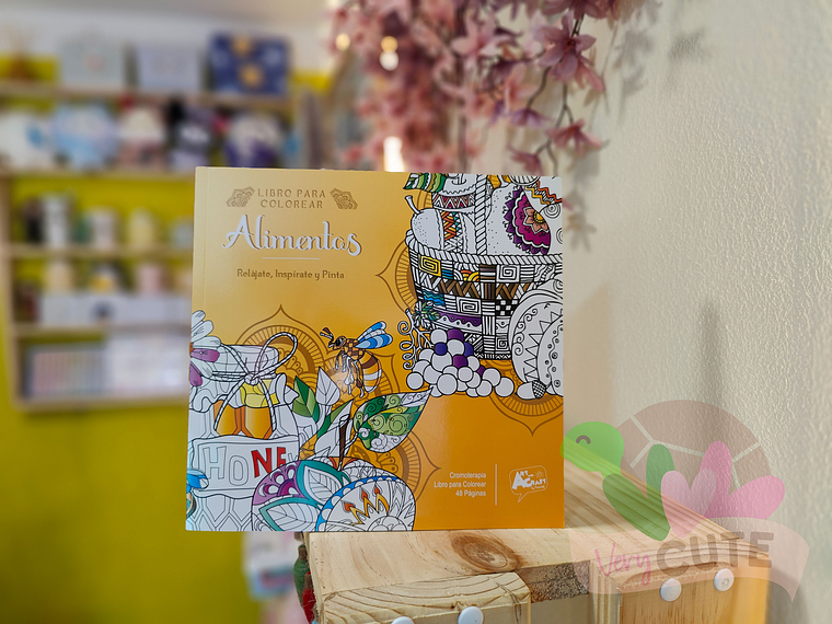 Libro Colorear Alimentos Mandala 1