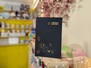 Libreta Cocida Hojas Negras - Varios Tamaños