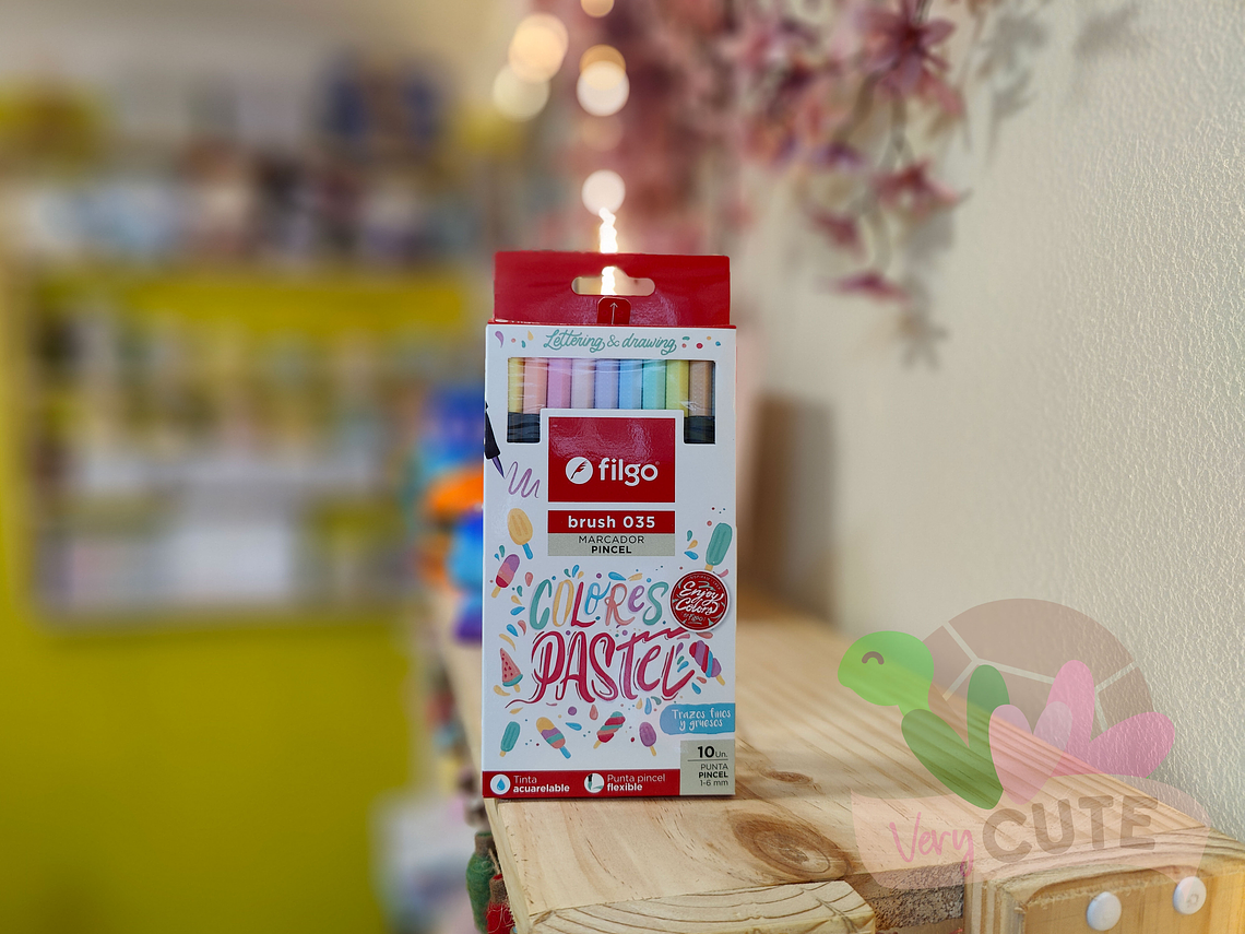 Marcador Punta Pincel - 10 colores 1