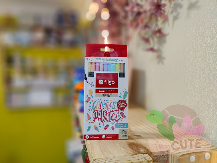 Marcador Punta Pincel - 10 colores 1