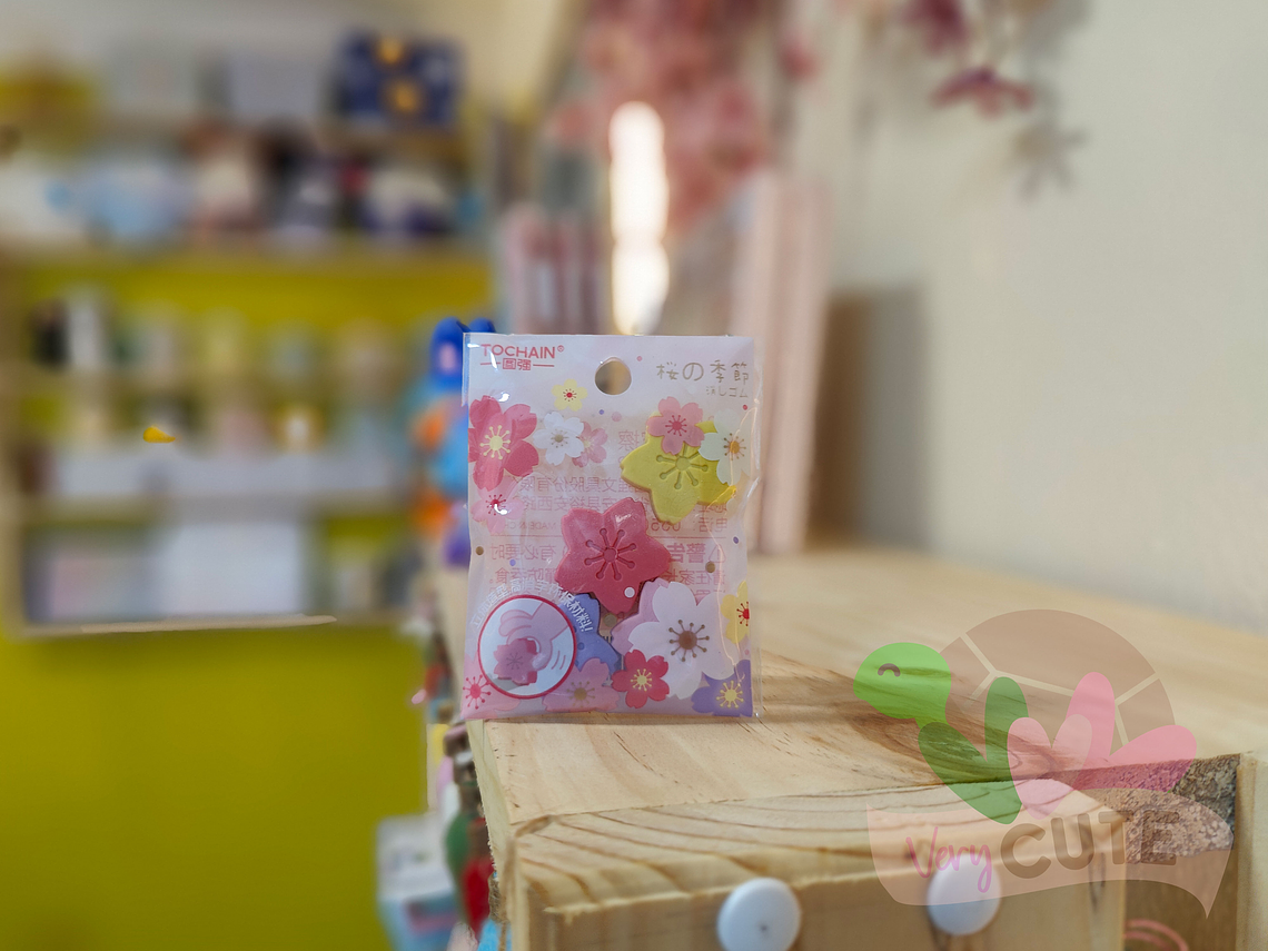 Set de 4 Gomas de borrar Flor 1