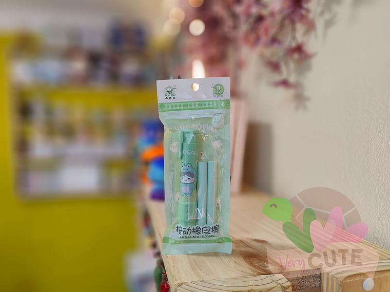 Goma de borrar Retráctil + Repuesto 2