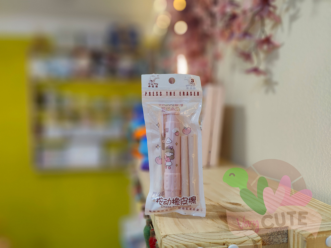 Goma de borrar Retráctil + Repuesto 3