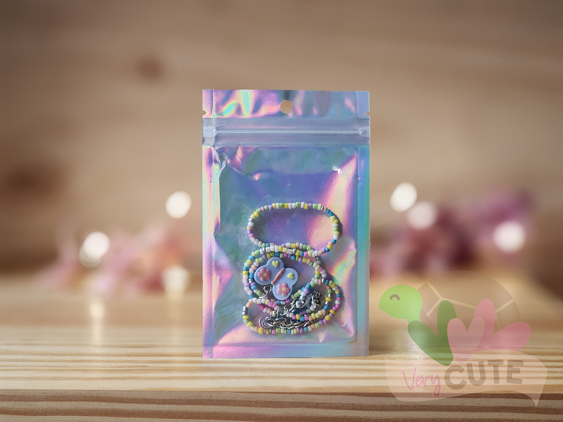 Collar Mostacillas Mariposas  1