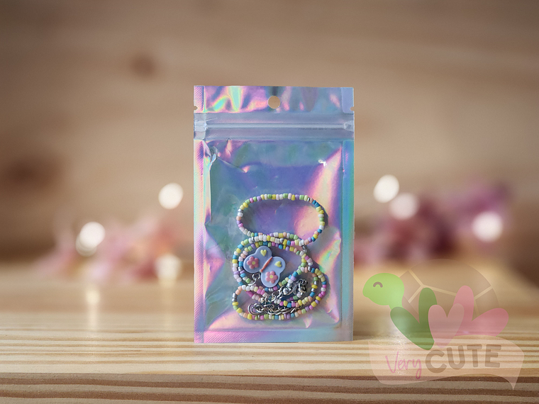 Collar Mostacillas Mariposas  1