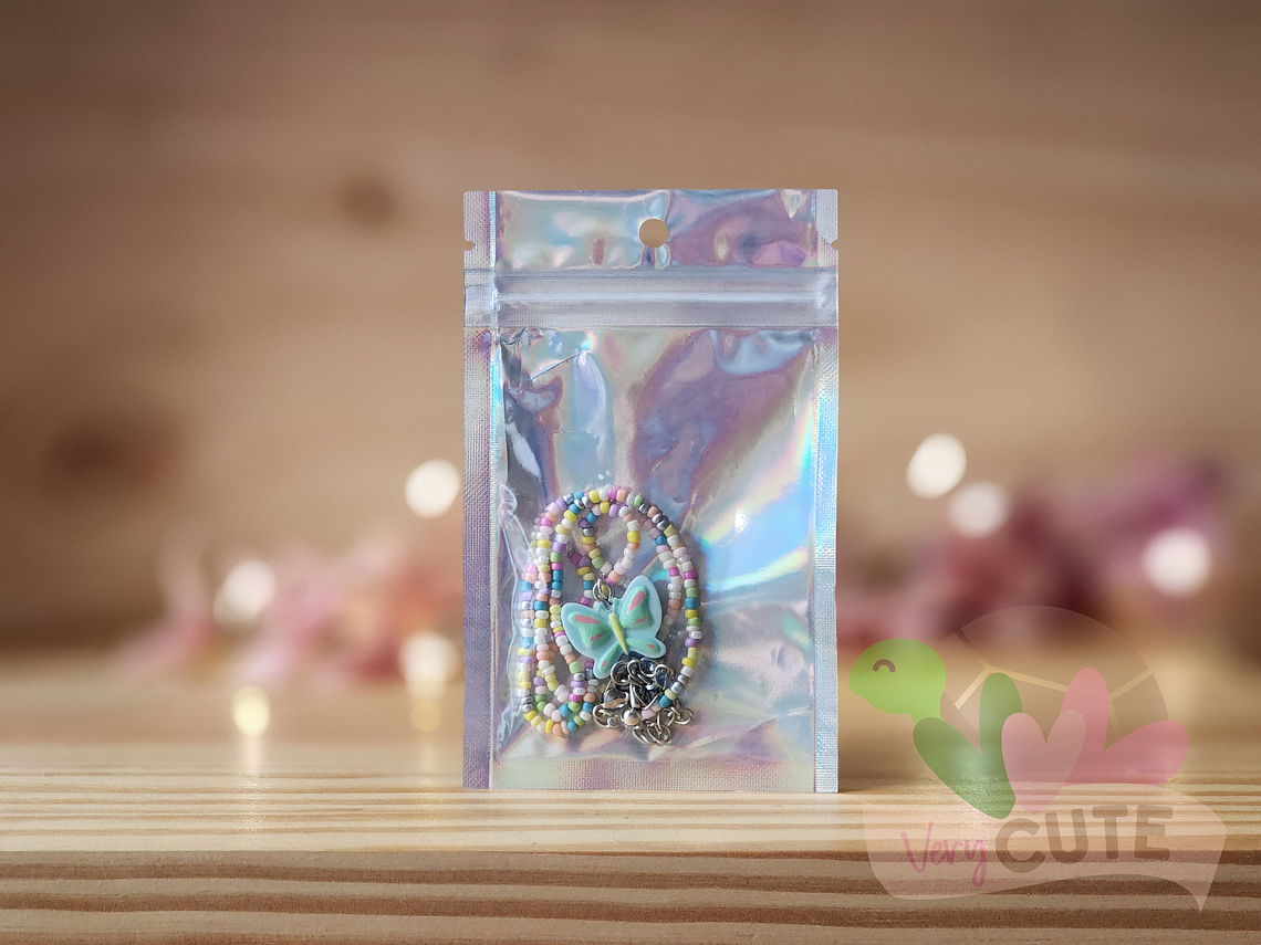 Collar Mostacillas Mariposas  3