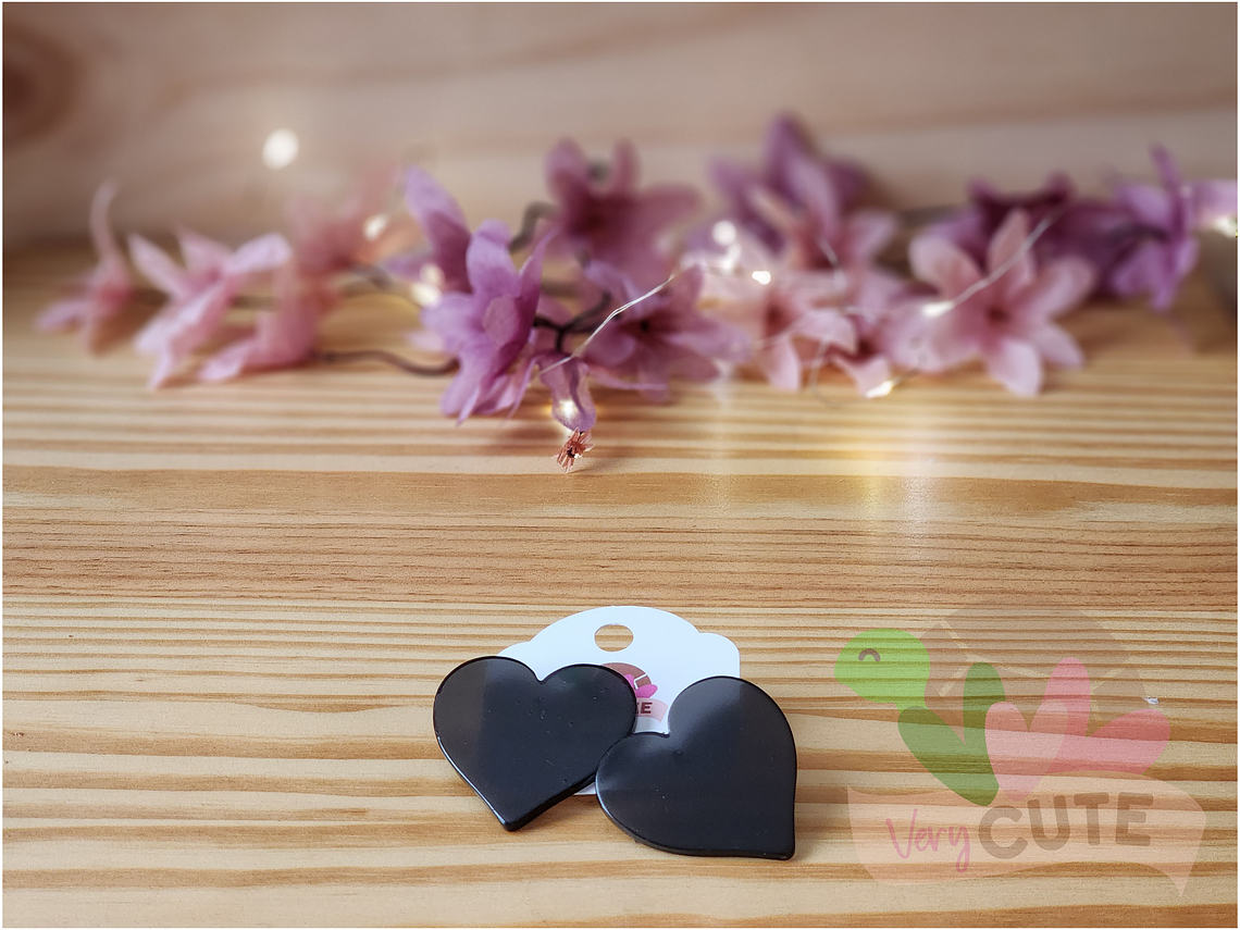 Aros Corazón Acrílico 1