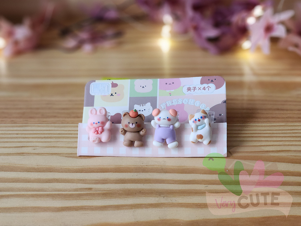 Pack 4 Clips mascotas 1