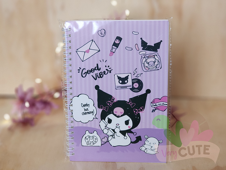 Libreta Argollada Kuromi - Diseños 3