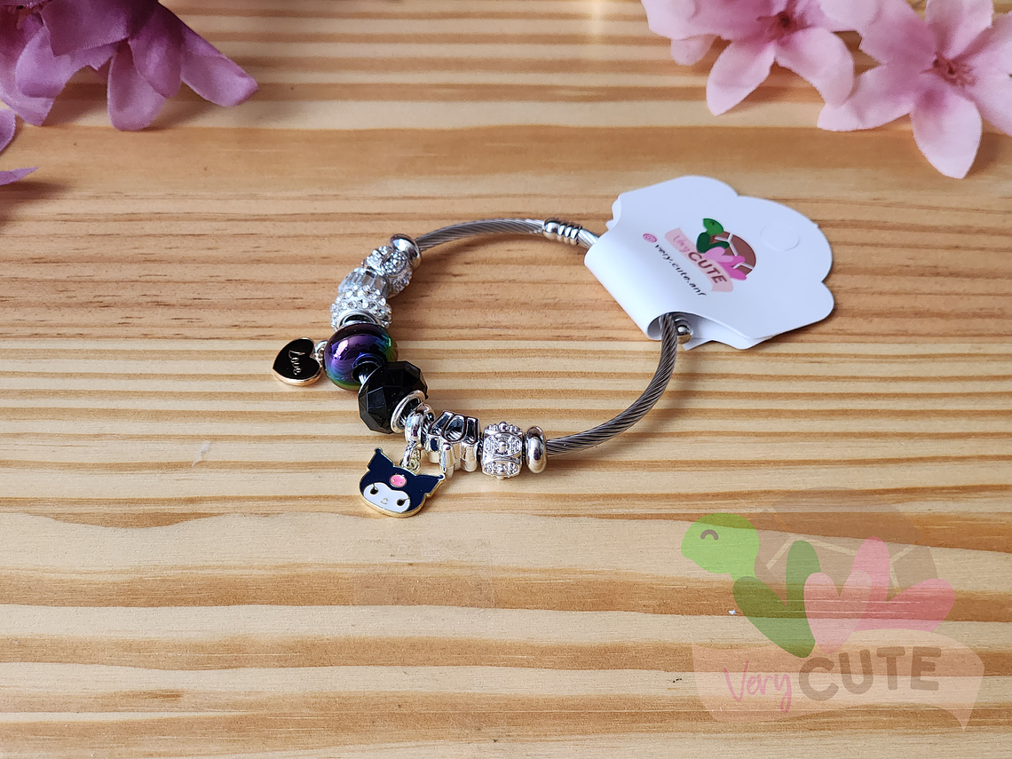 Pulsera Estilo Pandora - Kuromi 1