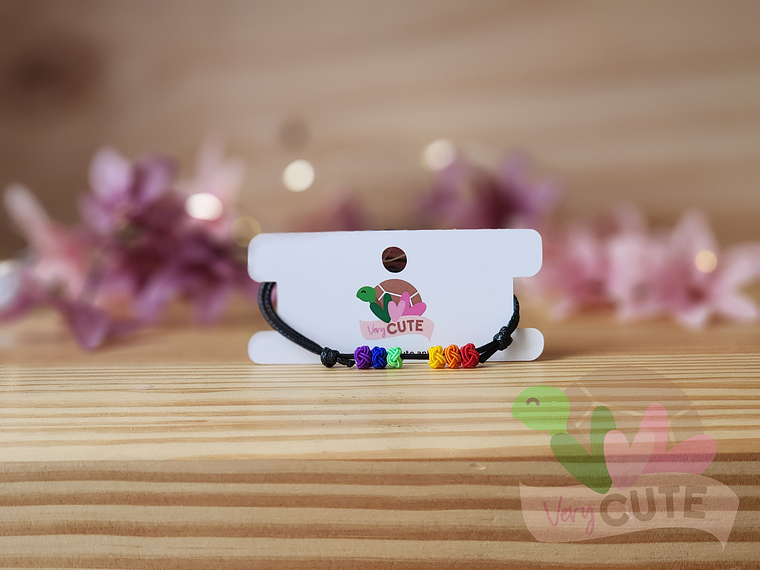 Pulsera Pride Cordón Negro 1