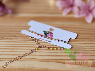 Pulsera Dorada - Mostacilla