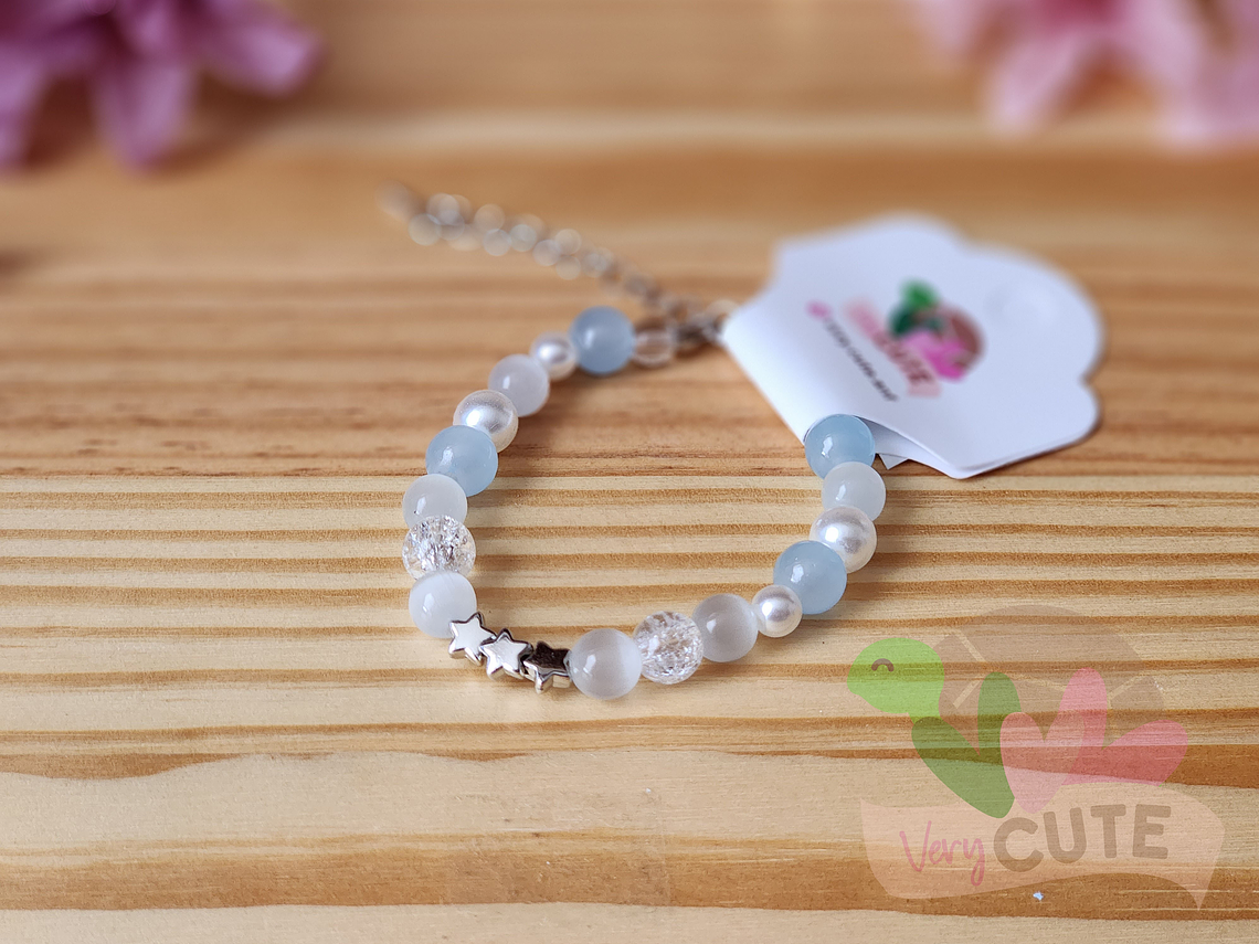 Pulsera Cuentas y Estrella 1