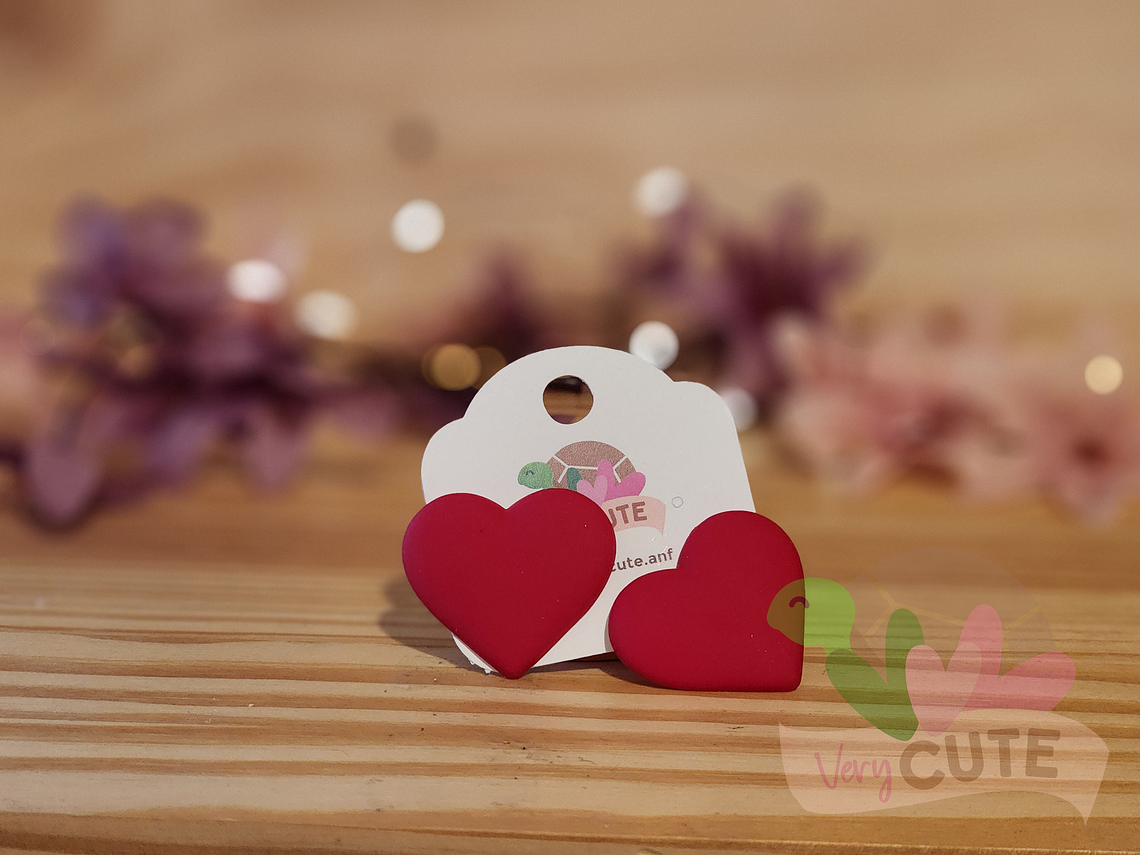 Aros Corazón Engomado Mediano 4