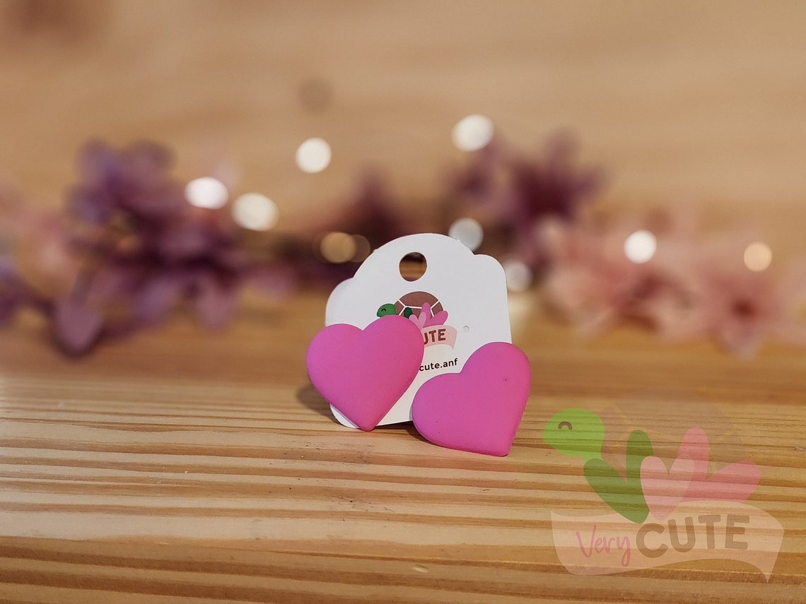 Aros Corazón Engomado Mediano 1