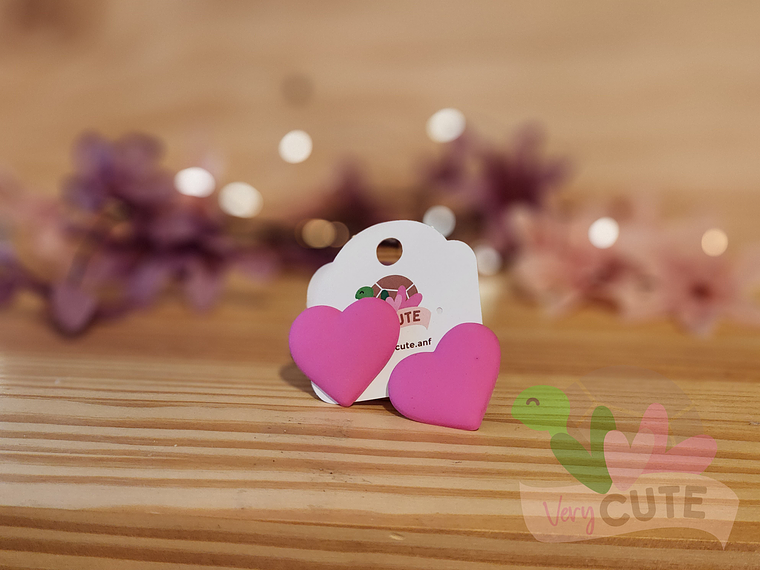 Aros Corazón Engomado Mediano 1