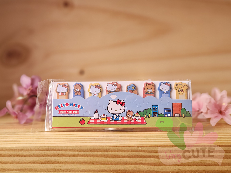 Set Index Notepad - Personajes Sanrio 1