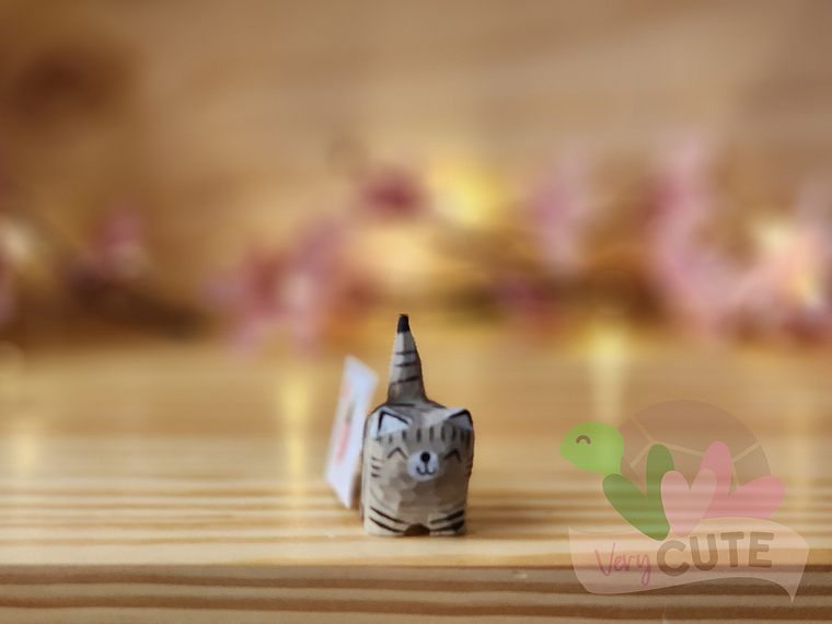 Adorno de Gatito de Madera 3