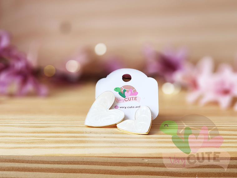 Aros Corazón Esmaltado 6