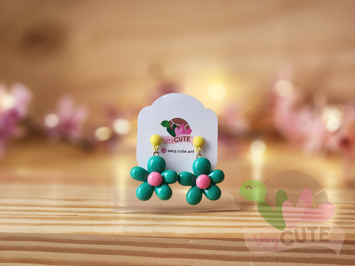 Aros Colgantes - Flor 3