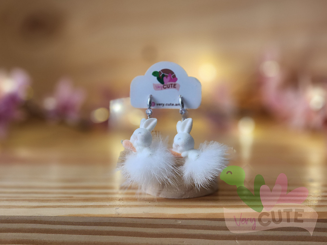 Aros Conejito Pompom 1