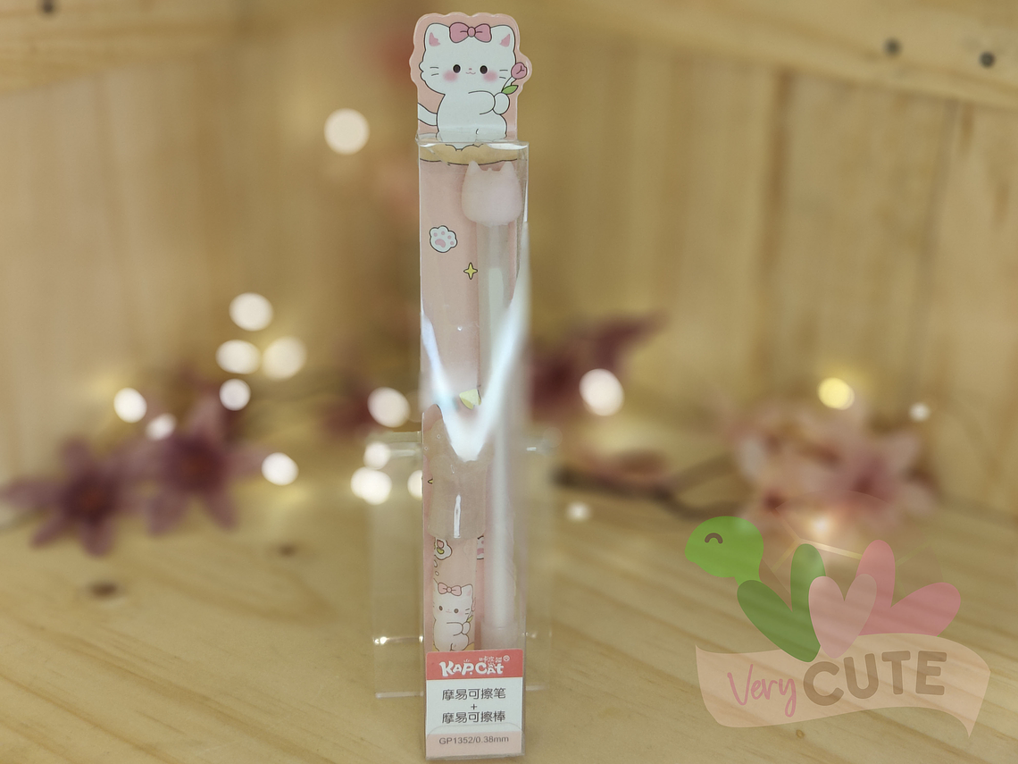 Lápiz borrable gatito 2
