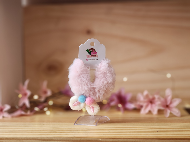 Colet Peludo - Oreja Conejito & PomPom 1