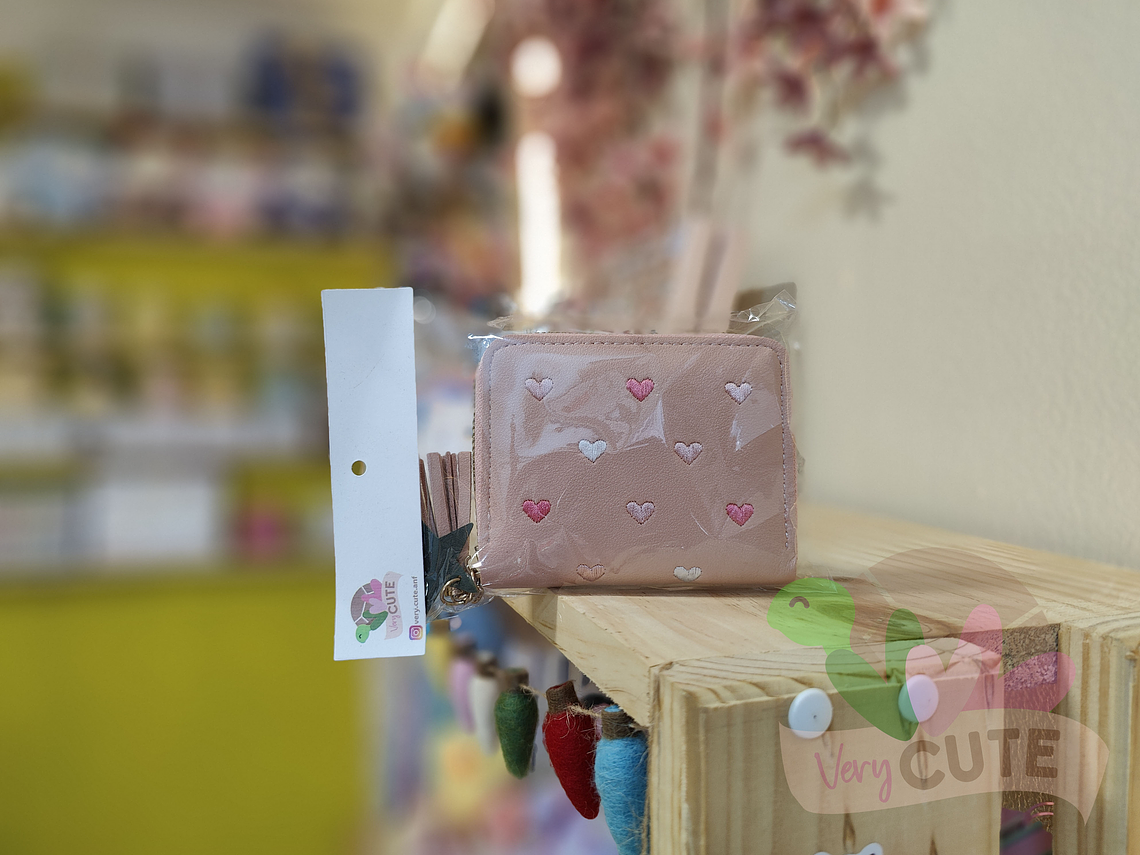 Mini Billetera Corazones 1