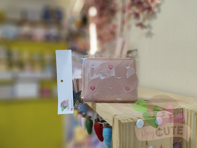 Mini Billetera Corazones 1