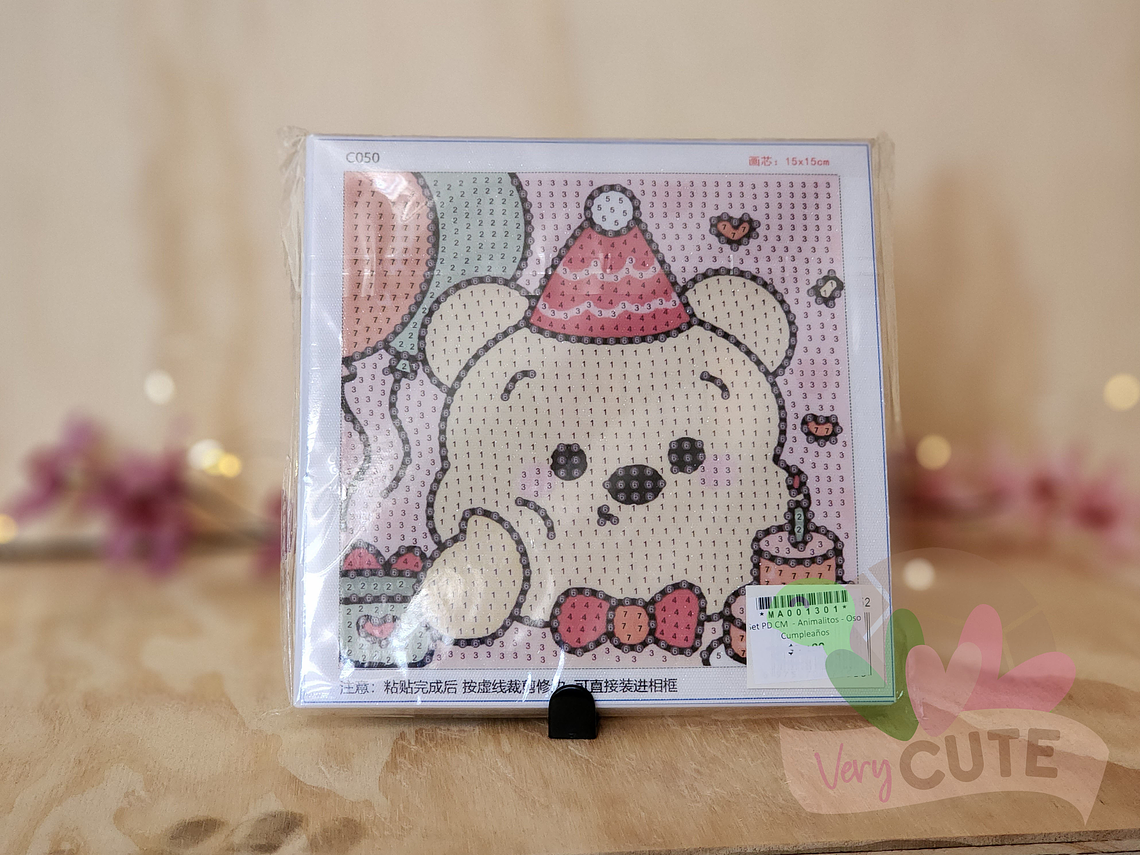 Set Pintura con Diamantes Con Marco - Animalitos 3