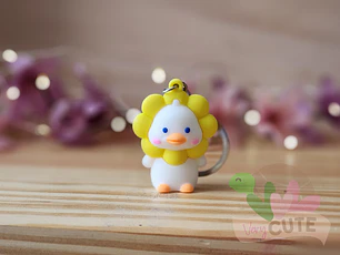 Llavero Patito Flor