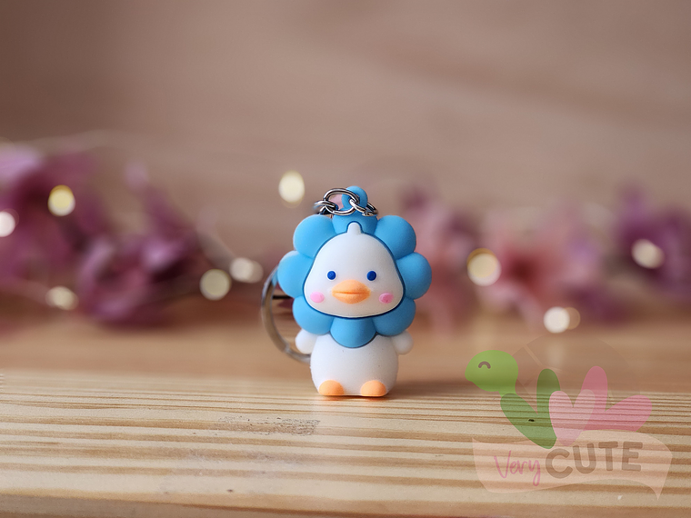 Llavero Patito Flor 2