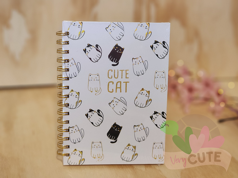 Libreta Argollada Cute Cat - Tapa Dura 2