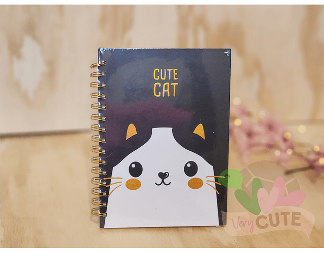 Libreta Argollada Cute Cat - Tapa Dura