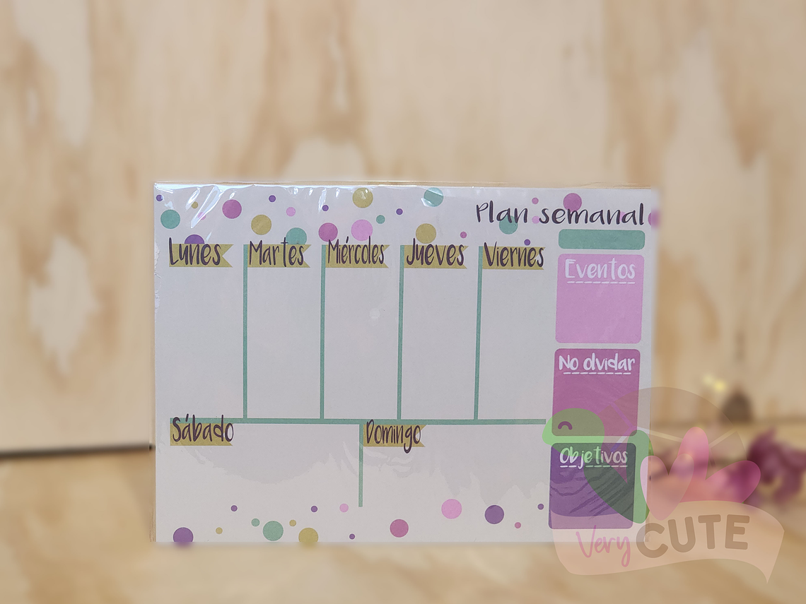 Planner Semanal  - Formato Block Horizontal 2