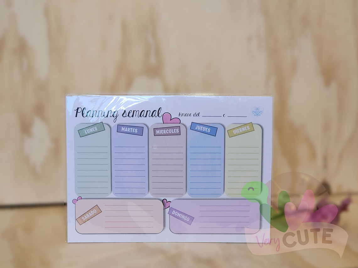 Planner Semanal  - Formato Block Horizontal 4