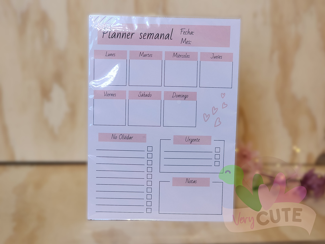 Planner Semanal  - Formato Block Vertical 1