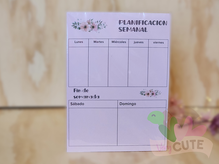 Planner Semanal  - Formato Block Vertical 2