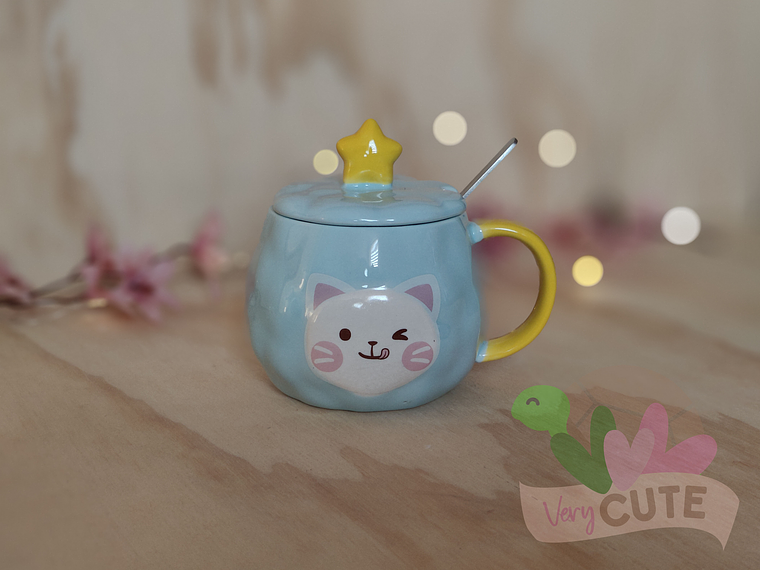 Tazón Gatito y Estrella 1