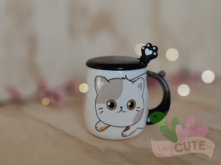 Tazón Gato con Cuchara de Patita 1