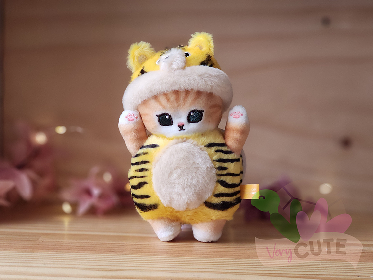 Llavero Peluche Gato Mofusand - Traje Animales 4
