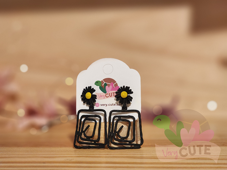 Aros con Diseño de Flor 2