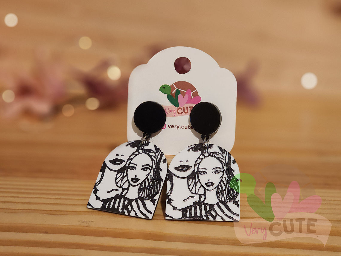 Aros Retrato Blanco y Negro 1